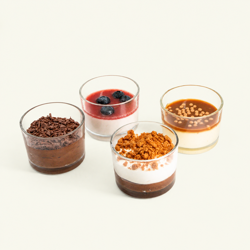 Assortiments verrines sucrées